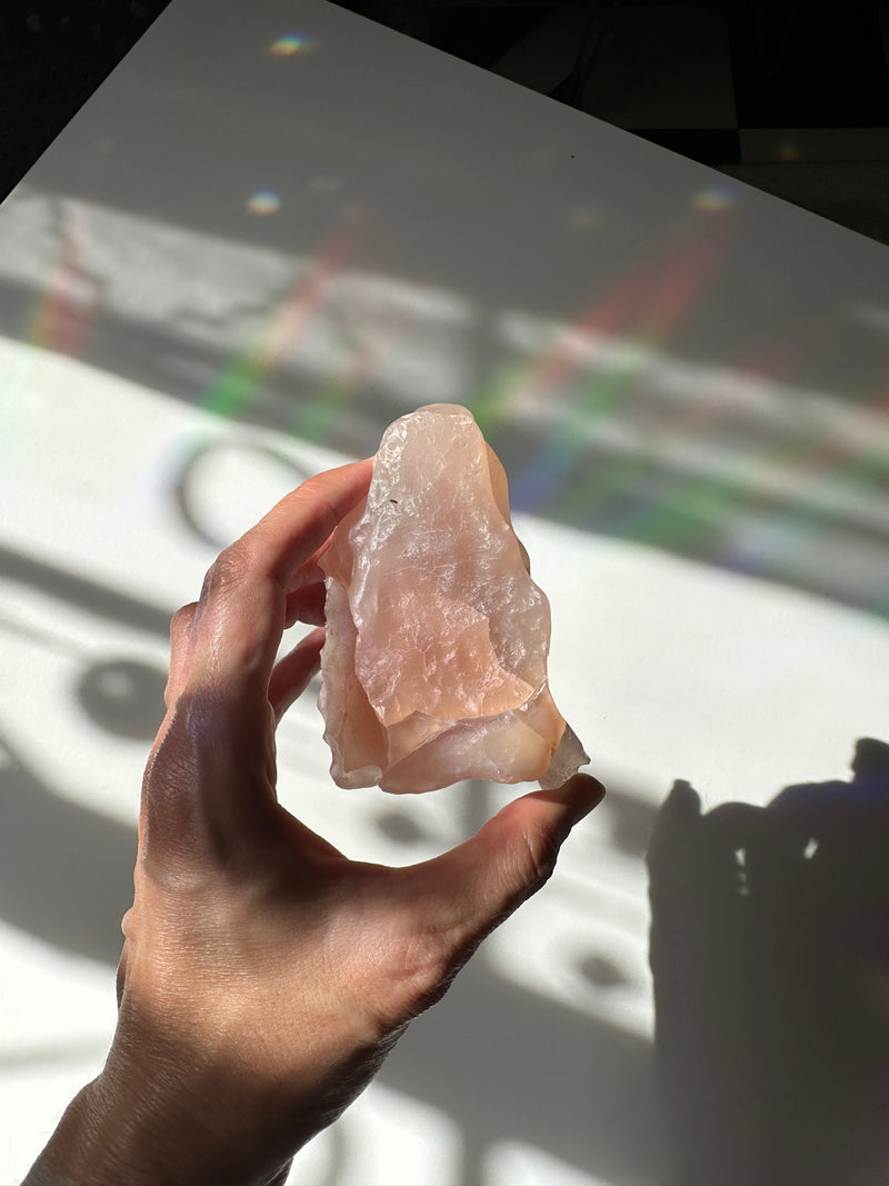 Pink Mongolian Agate Crystal